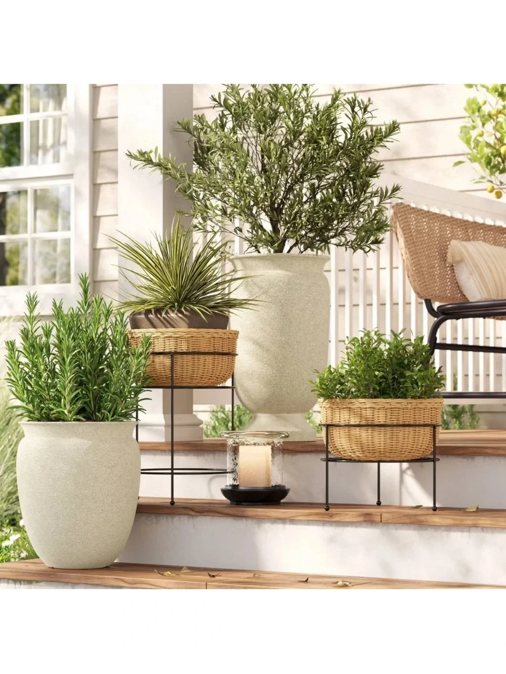 Small Plastic Outdoor Planter Pot - Threshold™ designed with Studio McGee